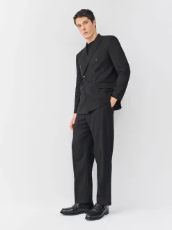 Zwart - Relaxed Fit Tuxedo Trousers