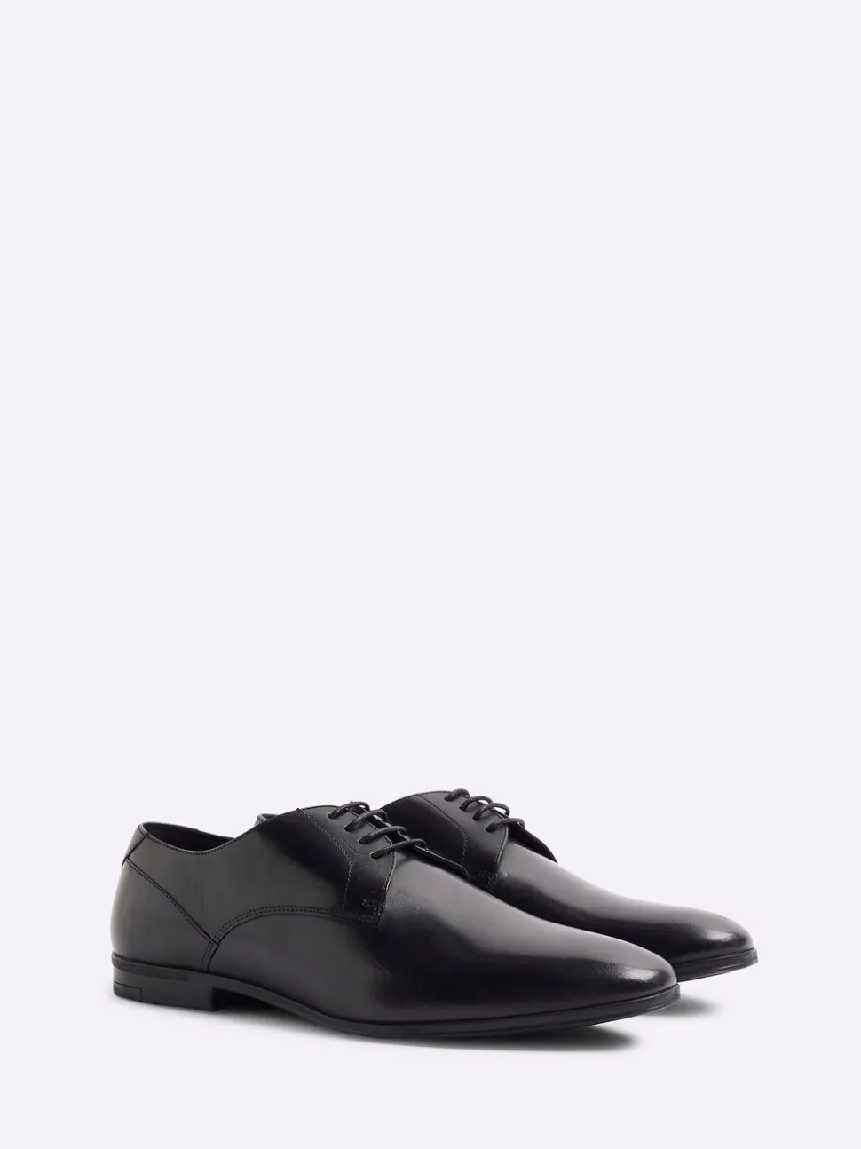 Zwart - River Island Wide Fit Leather Formal Derby Shoes