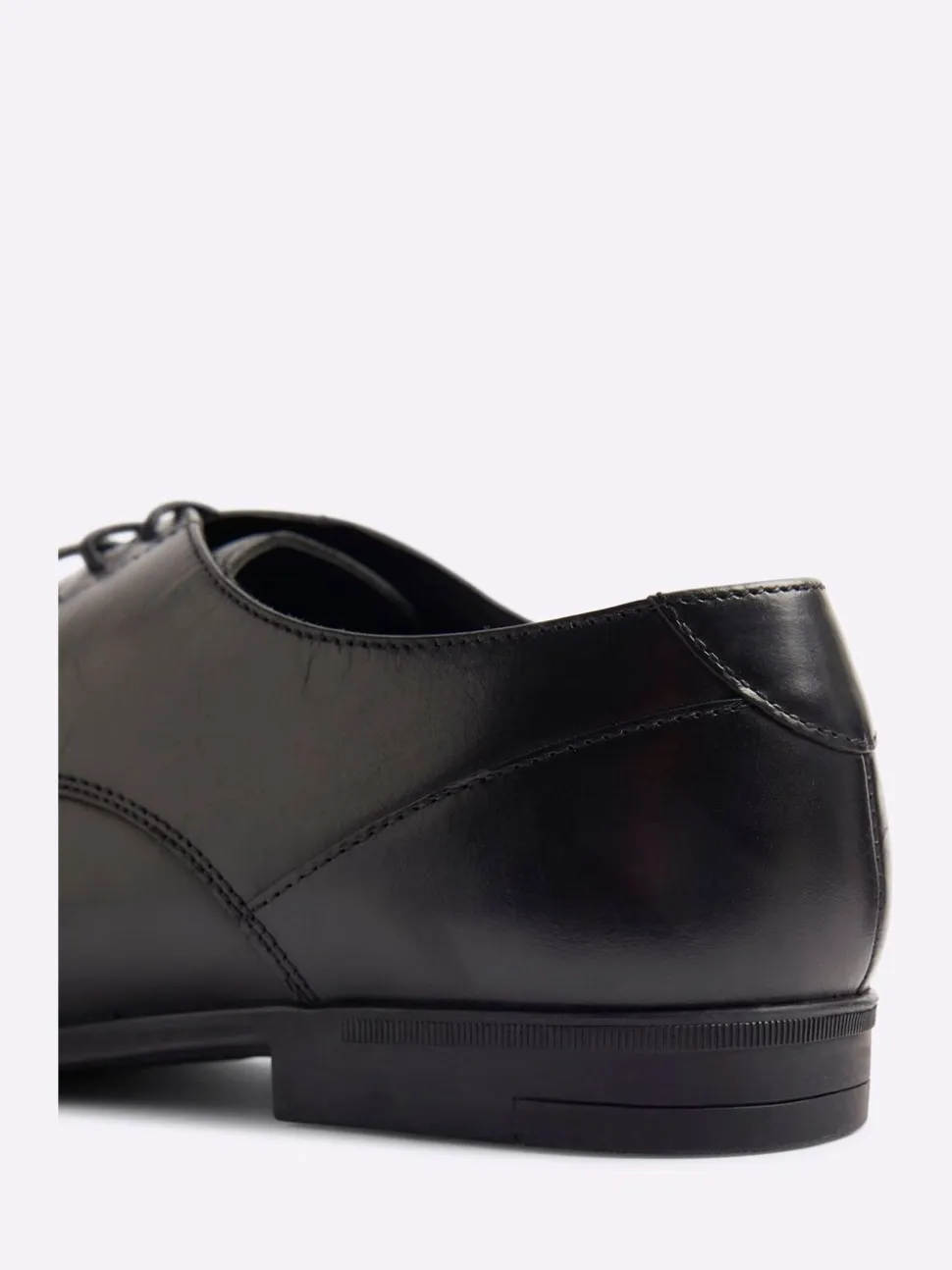 Zwart - River Island Wide Fit Leather Formal Derby Shoes
