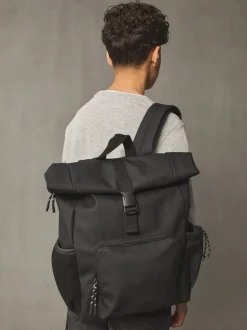 Zwart - Rolltop rugzak