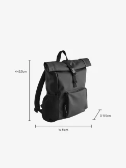 Zwart - Rolltop rugzak