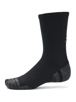 Zwart - Ronde hals - Under Armour - Performance Tech set van 3 paar sokken