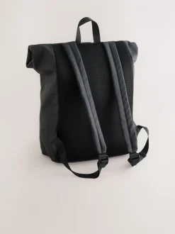 Zwart - Rubberised Backpack