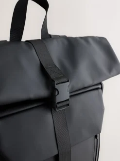Zwart - Rubberised Backpack