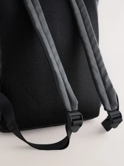 Zwart - Rubberised Backpack