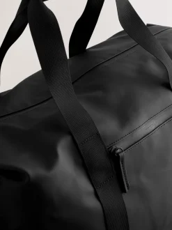 Zwart - Rubberised Weekend Holdall Bag