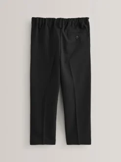 Zwart - Schoolbroek met geplooide voorkant (3-17 jr)