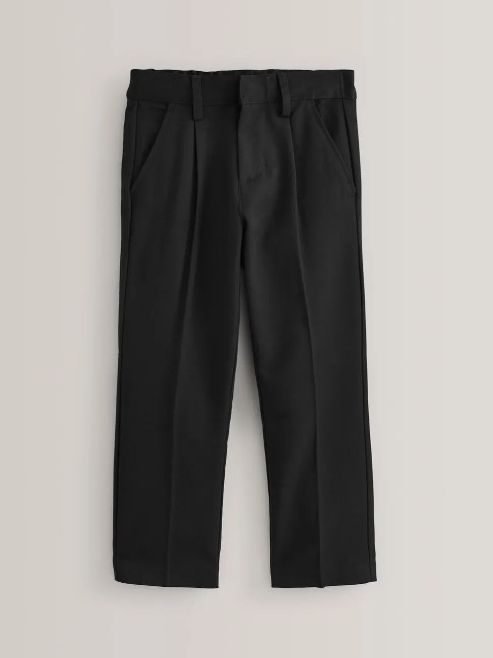 Zwart - Schoolbroek met geplooide voorkant (3-17 jr)