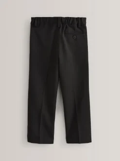 Zwart - Schoolbroek met geplooide voorkant (3-17 jr)