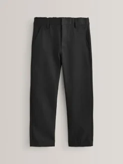 Zwart - Schoolbroek met rechte pijpen (3-17jaar)