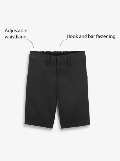 Zwart - Schoolshorts zonder plooien (3-14jr)