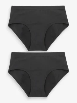 Zwart - Set van 2 dikke tienerbroeken (7-16 jr)