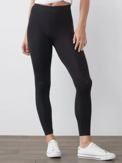 Zwart - Set van 2 lange leggings