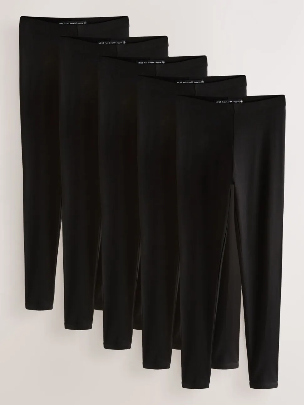 Zwart - Set van 5 lange leggings