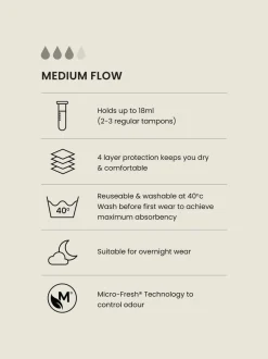 Zwart - Set van 2 medium Flow Period slips
