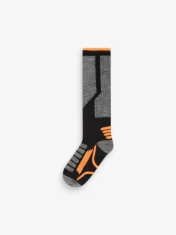 Zwart - Set van 2 paar skisokken