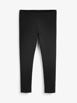 Zwart - Set van 7schoolleggings (3-16jaar)