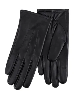 Zwart - Shopper 3 Point Smartouch winterleren handschoenen