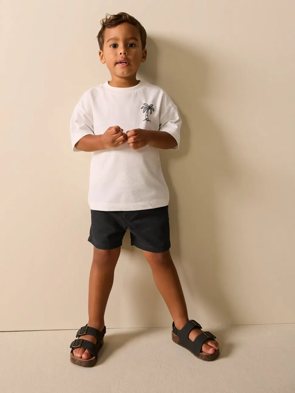 Zwart - Shorts met trekkoord (3mnd-7jr)