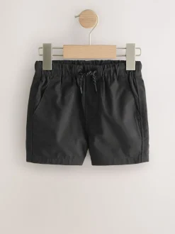Zwart - Shorts met trekkoord (3mnd-7jr)
