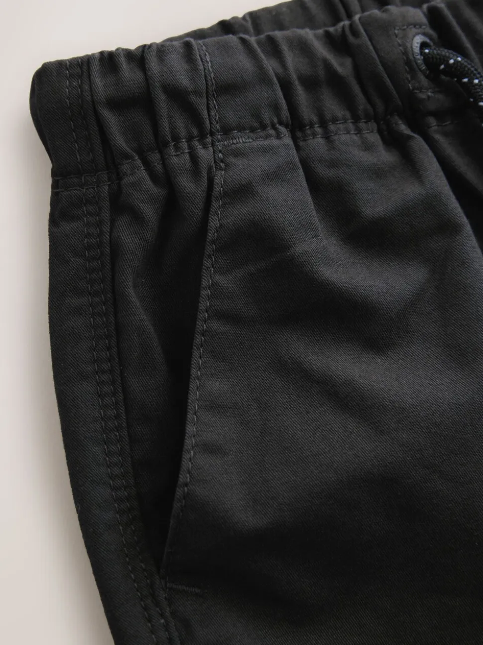 Zwart - Shorts met trekkoord (3mnd-7jr)