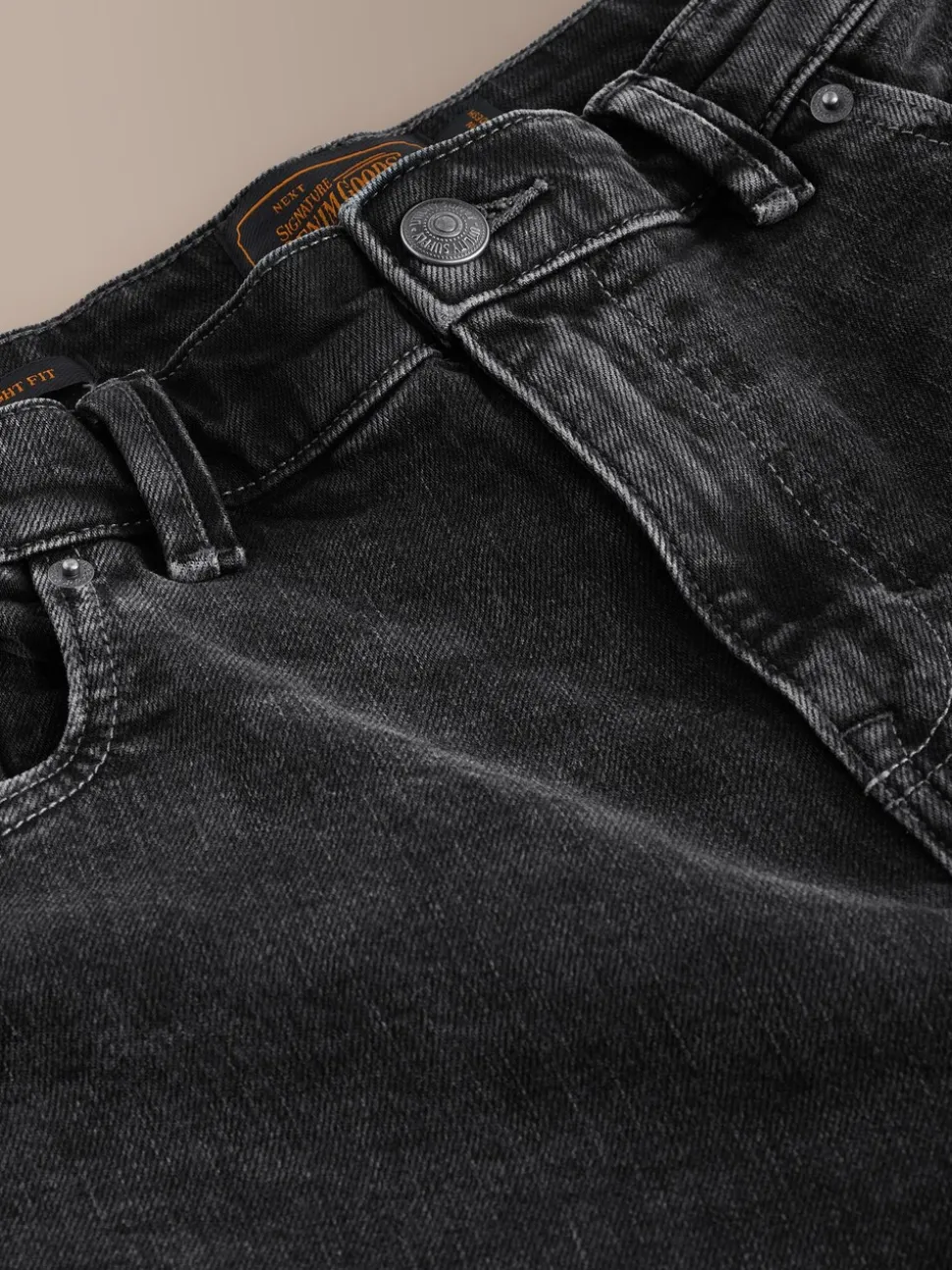 Zwart - Signature zacht aanvoelende jeans
