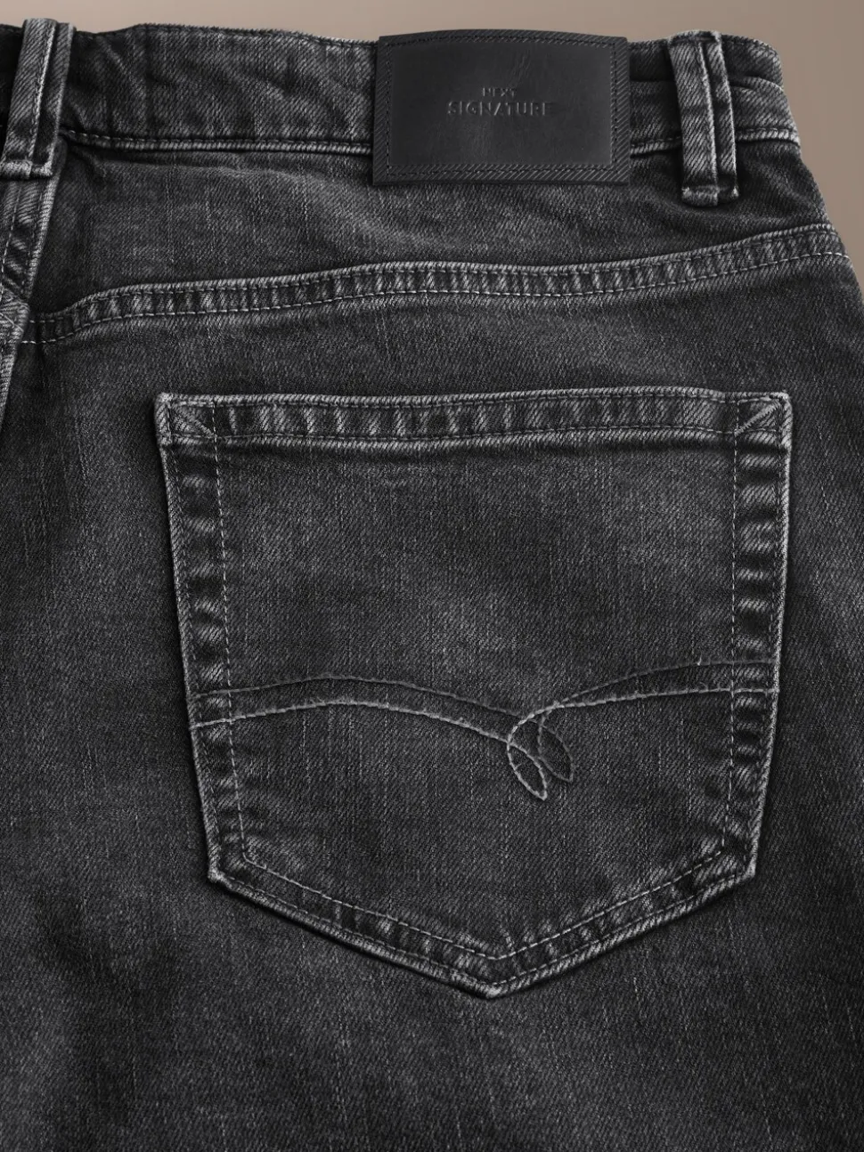 Zwart - Signature zacht aanvoelende jeans