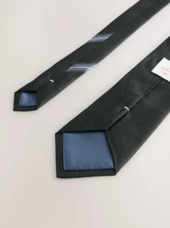 Zwart - Signature zijden das