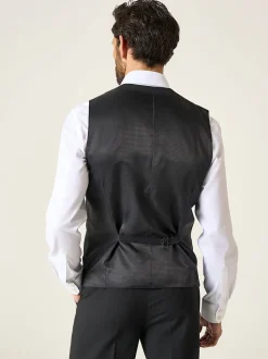 Zwart - Skopes Darwin gilet met single breasted en hoog wolgehalte