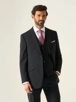 Zwart - Skopes Darwin gilet met single breasted en hoog wolgehalte