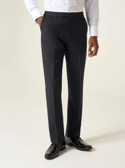 Zwart - Skopes getailleerd Newman-kostuum met ruit: pantalon