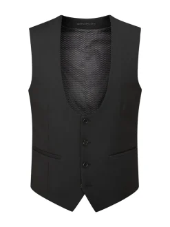 Zwart - Skopes Milan Scoop Slim fit gilet