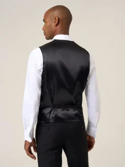 Zwart - Skopes Party Paisley Waistcoat