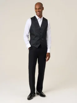 Zwart - Skopes Party Paisley Waistcoat
