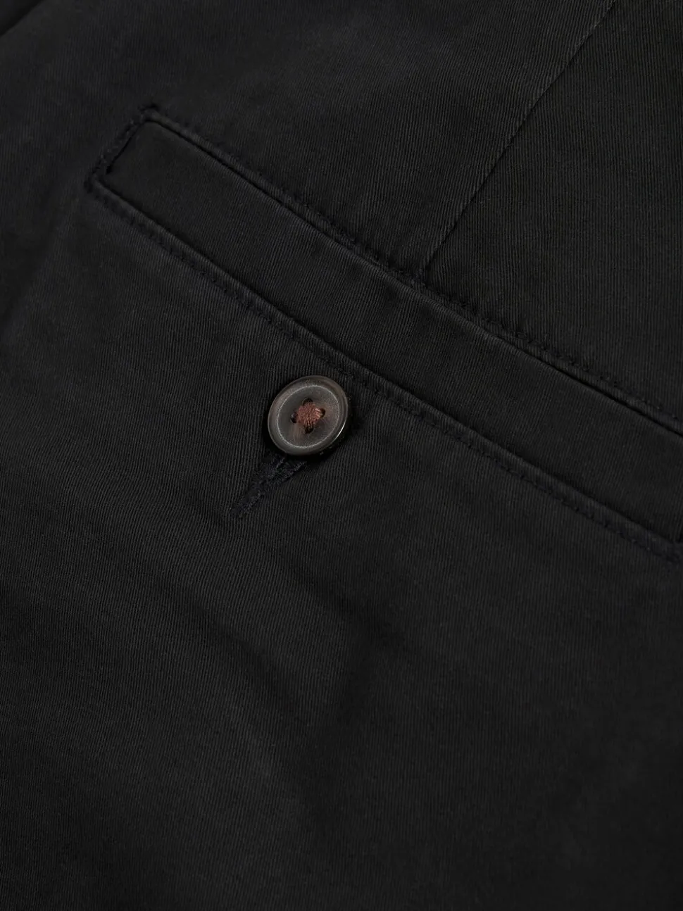 Zwart - Slim Fit - Chinoshort met stretch