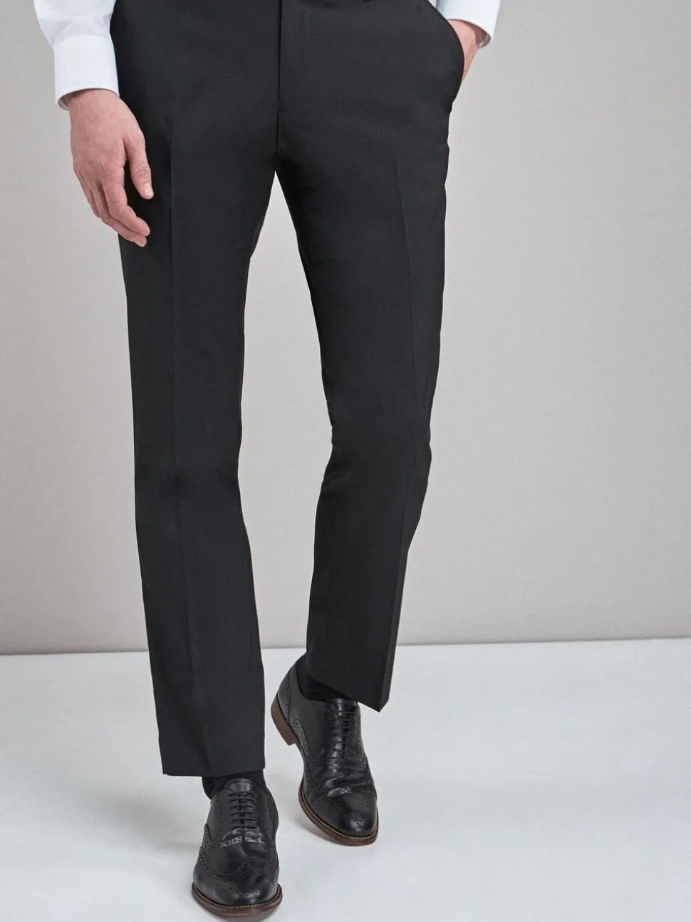 Zwart - Slim Fit - Chique stretchy broek