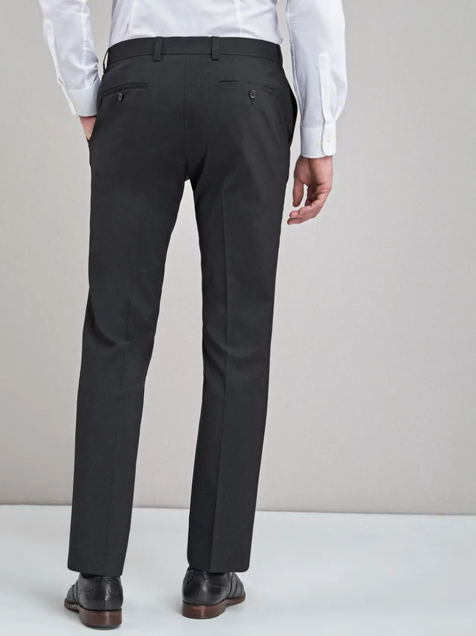 Zwart - Slim Fit - Chique stretchy broek