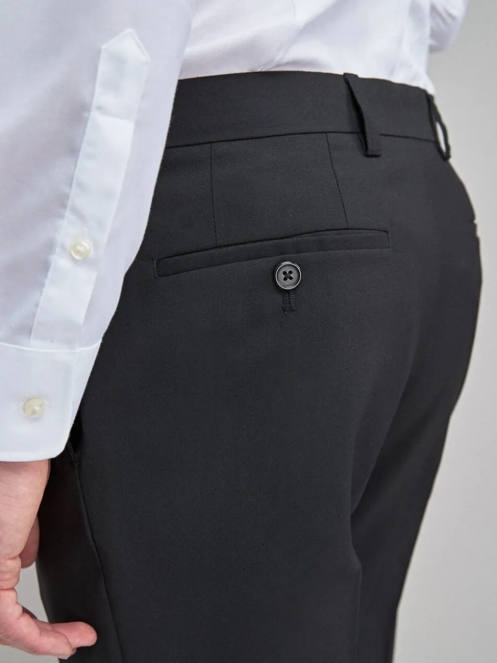 Zwart - Slim Fit - Chique stretchy broek