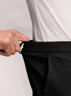 Zwart - Slim Fit - Elasticated Waist Motionflex Stretch Smart Trousers