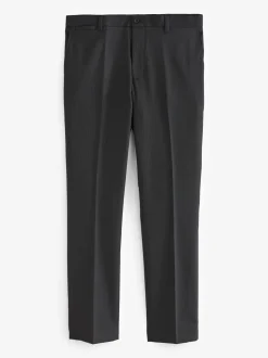 Zwart - Slim Fit - Modieuze broek met textuur