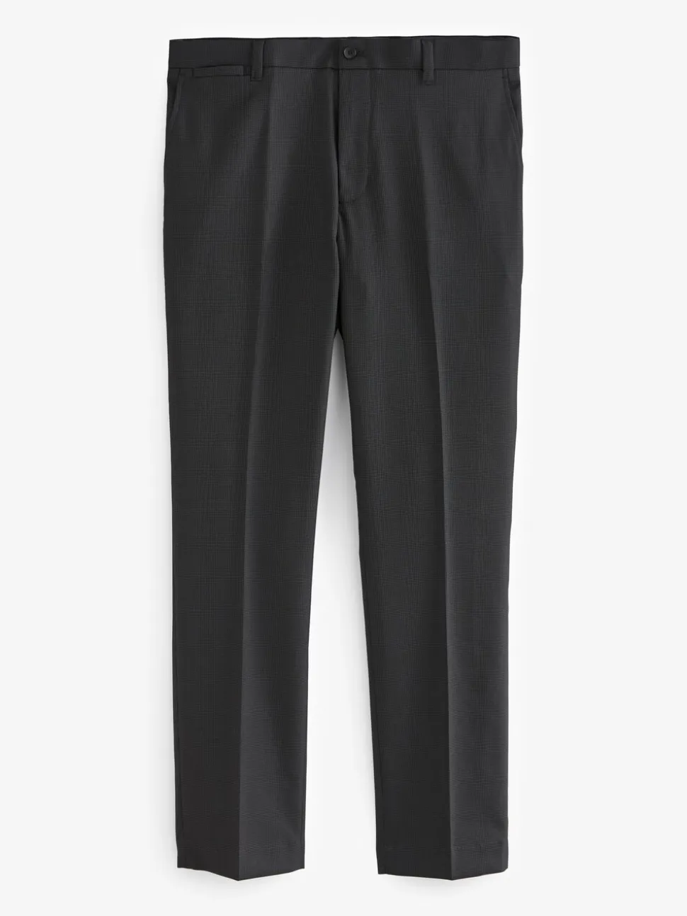 Zwart - Slim Fit - Modieuze broek met textuur