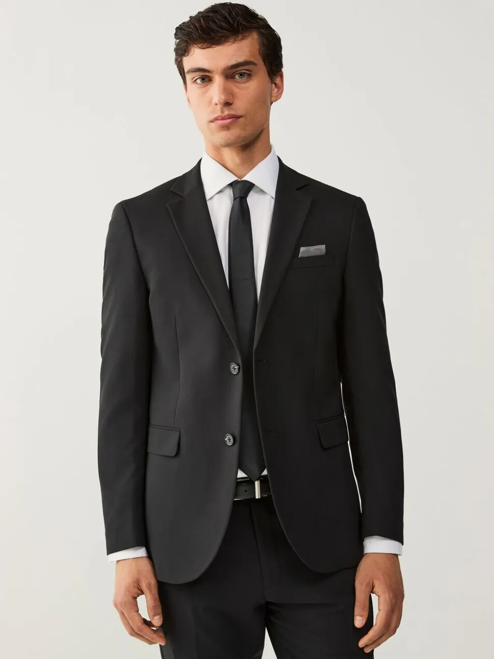 Zwart - Slim Fit - Must-have kostuum: colbert