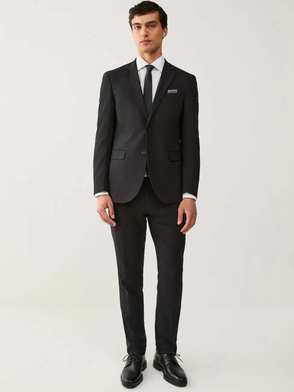 Zwart - Slim Fit - Must-have kostuum: colbert