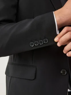 Zwart - Slim Fit - Must-have kostuum: colbert
