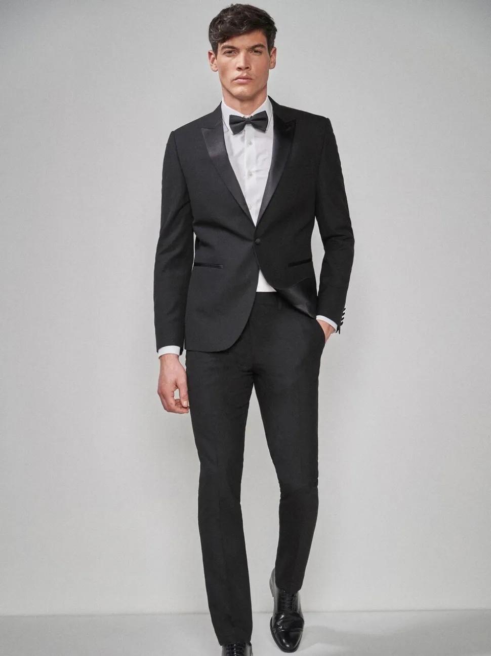 Zwart - Slim Fit - Smoking: colbert