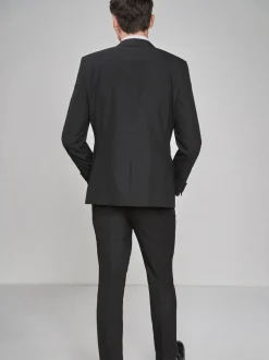 Zwart - Slim Fit - Smoking: colbert