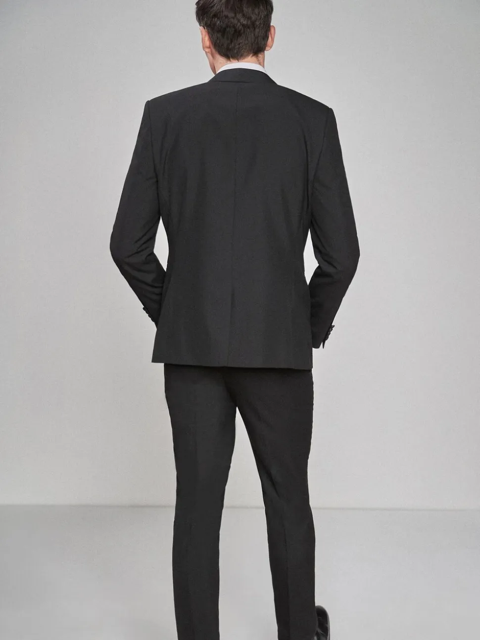 Zwart - Slim Fit - Smoking: colbert