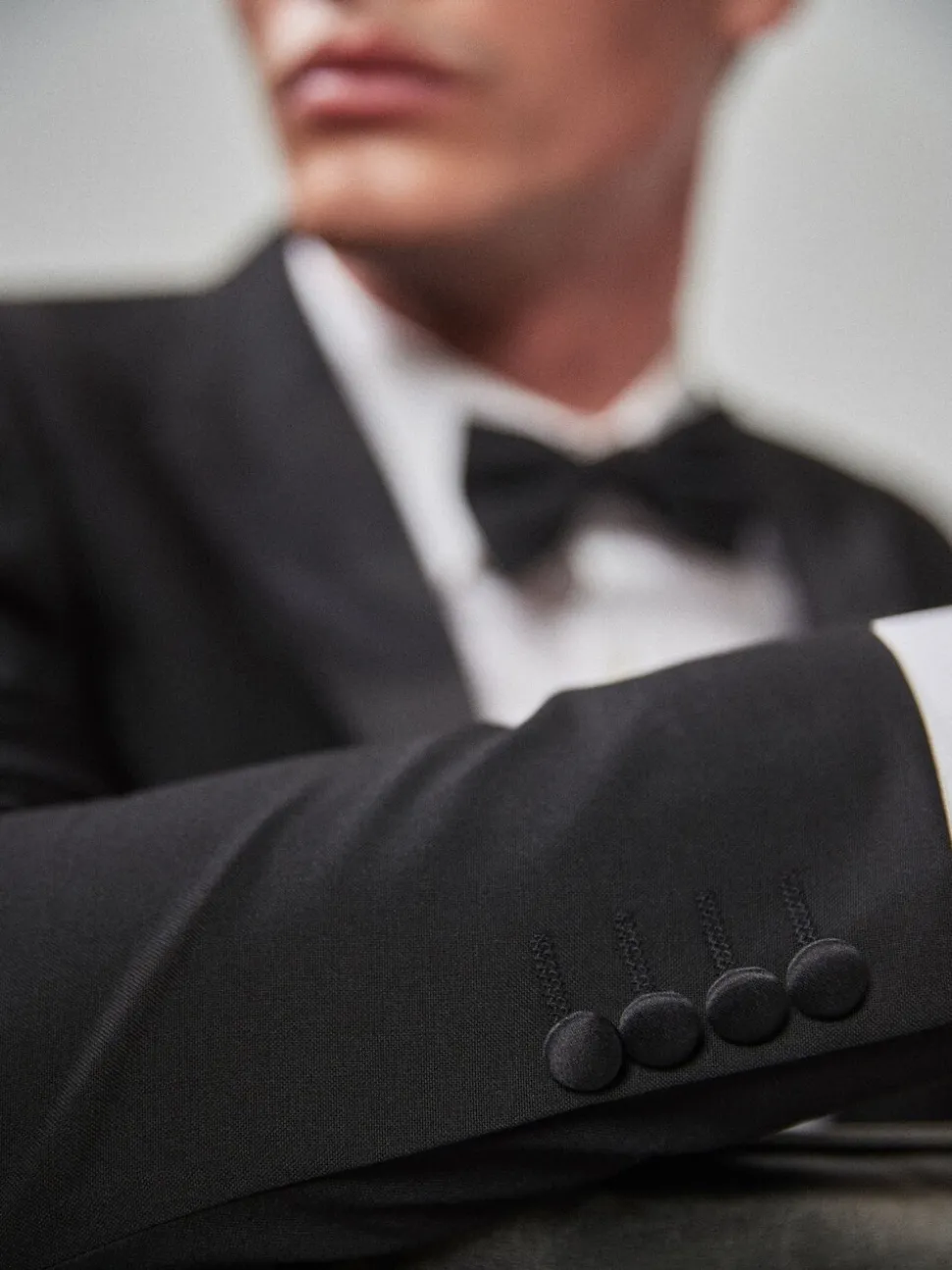 Zwart - Slim Fit - Smoking: colbert