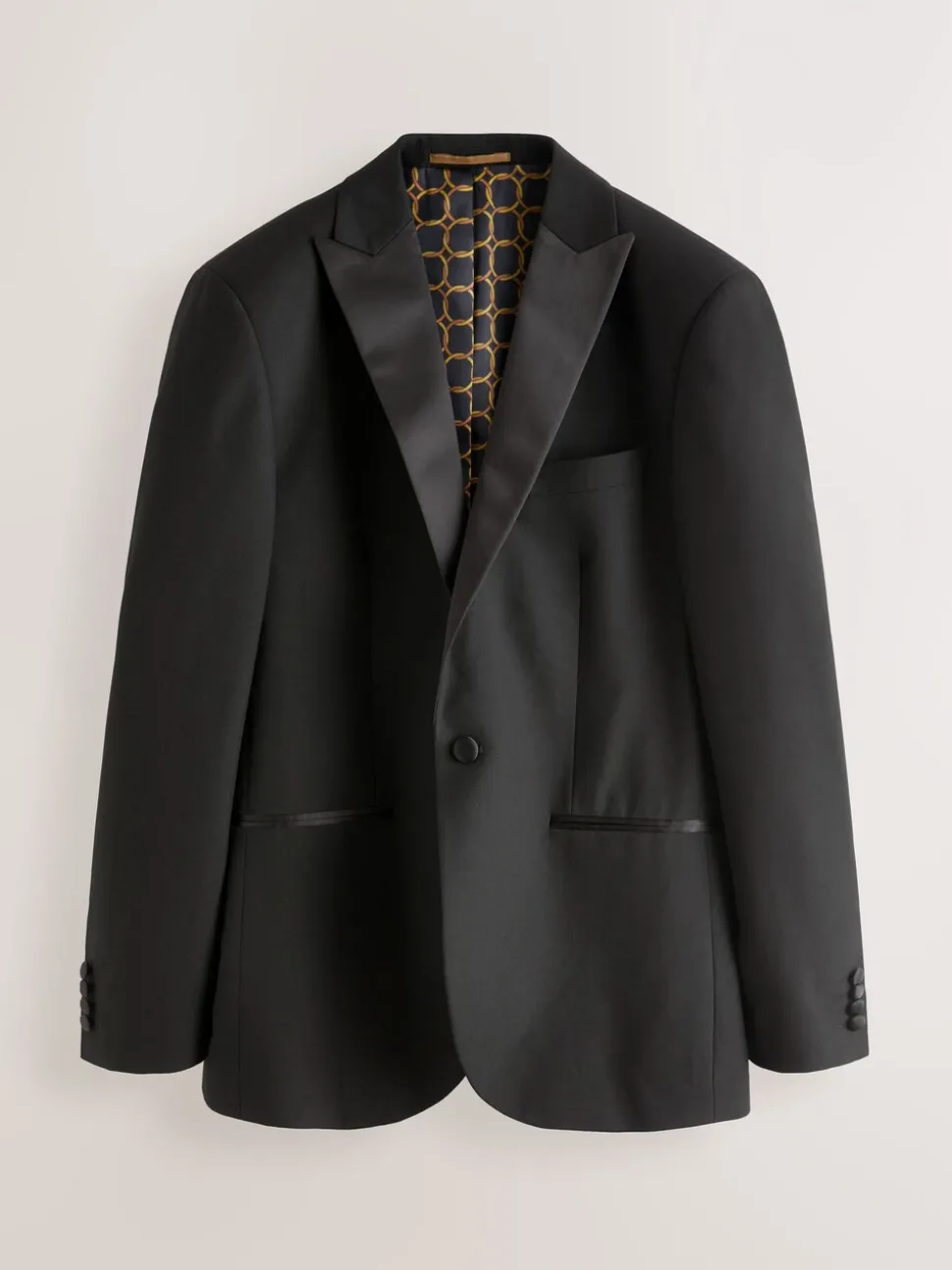 Zwart - Slim Fit - Smoking: colbert