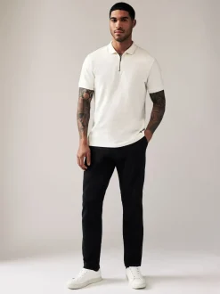 Zwart - Slim Fit - Stretchy chino